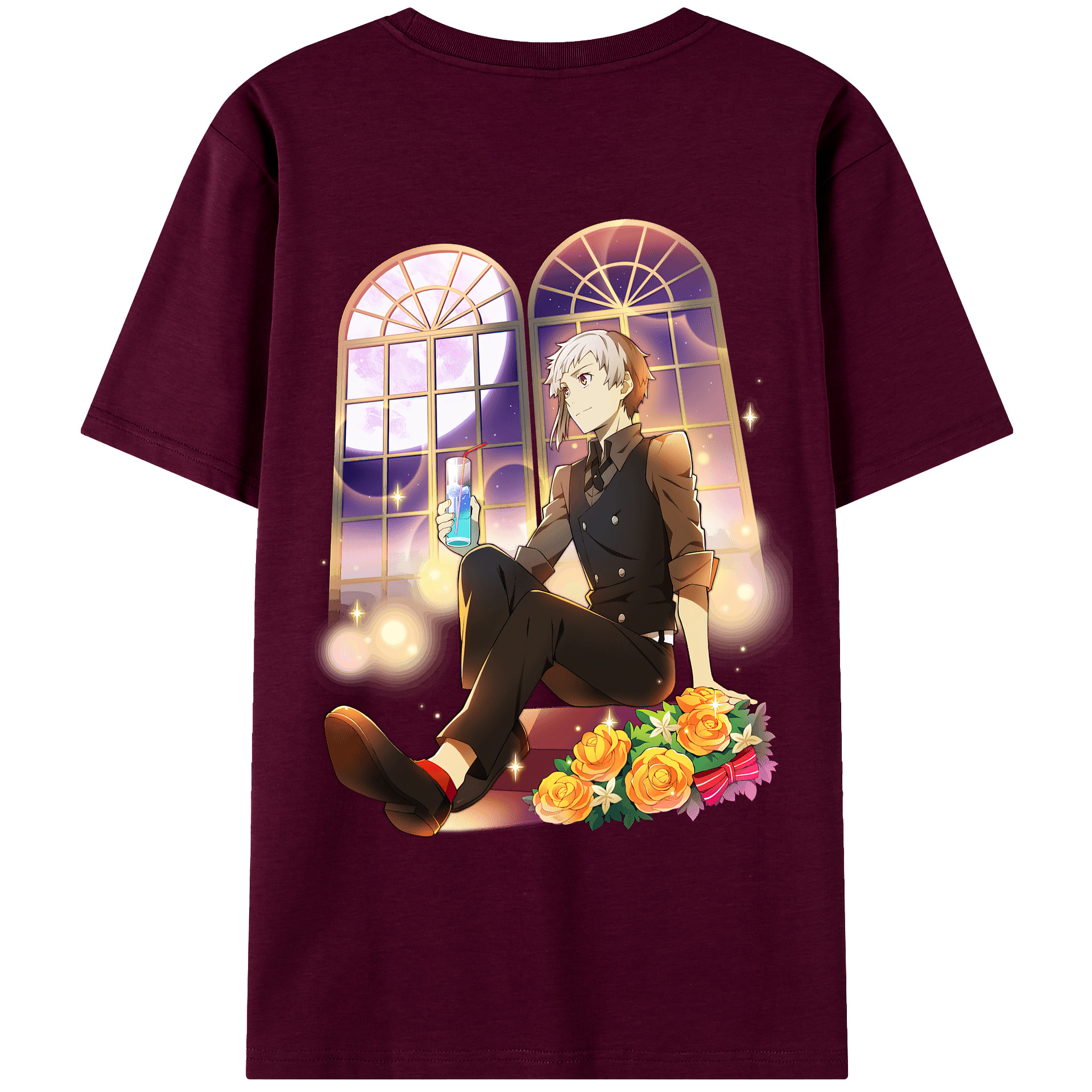 （画像用） 文豪ストレイドッグス Bungo Stray Dogs レディース半袖Tシャツ(バックプリント)